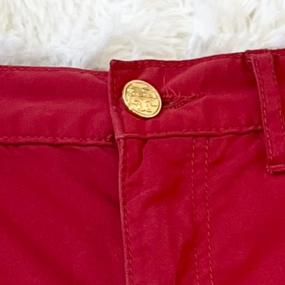 TORY BURCH Red Bermuda Chino Shorts - Picture 4 of 7